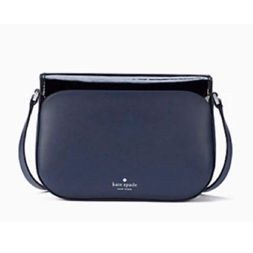 Kate Spade Zibbi Medium Flap Shoulder Bag Nightcap Floral Hearts Crossbody